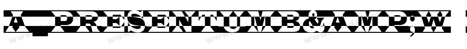 a_PresentumB&W (COPY 1)字体转换